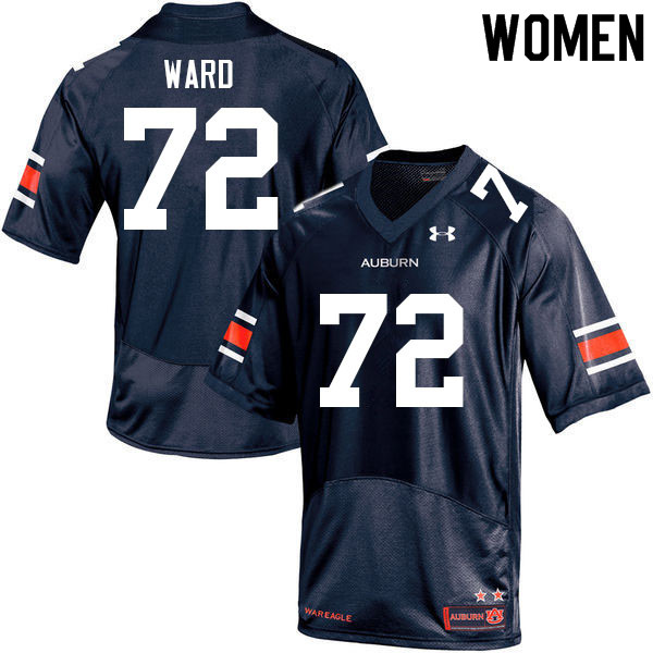 Women's Auburn Tigers #72 Brady Ward Navy 2021 College Stitched Football Jersey